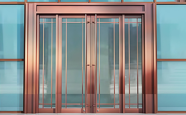 库车玻璃地弹门